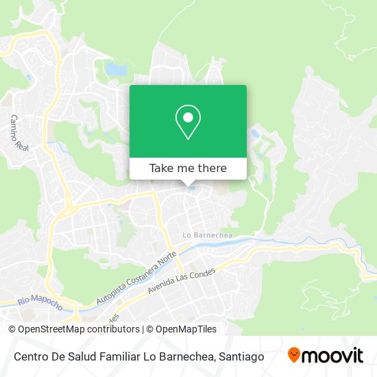 Centro De Salud Familiar Lo Barnechea map