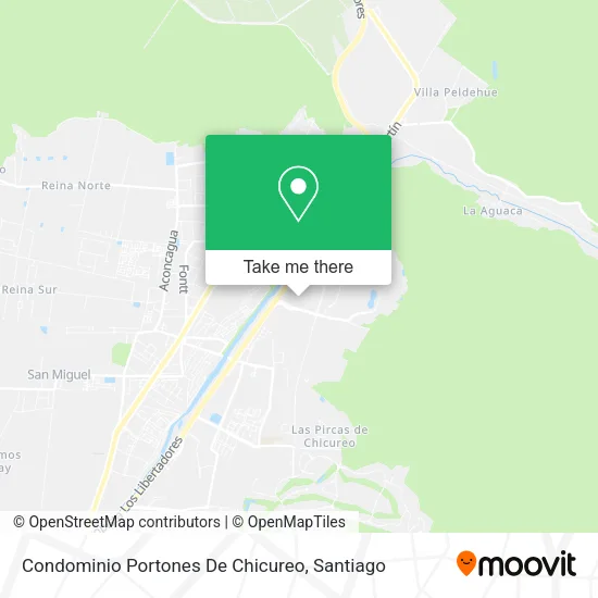 Condominio Portones De Chicureo map