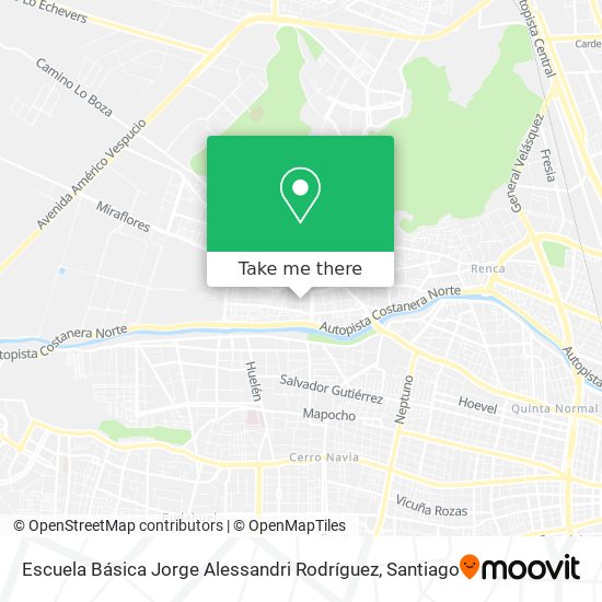 Escuela Básica Jorge Alessandri Rodríguez map