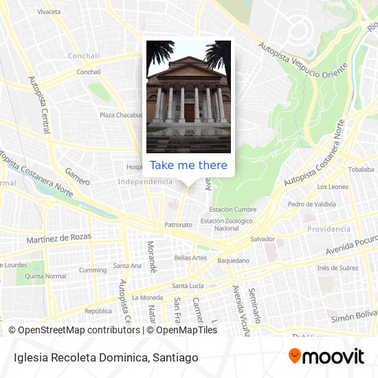 Iglesia Recoleta Dominica map