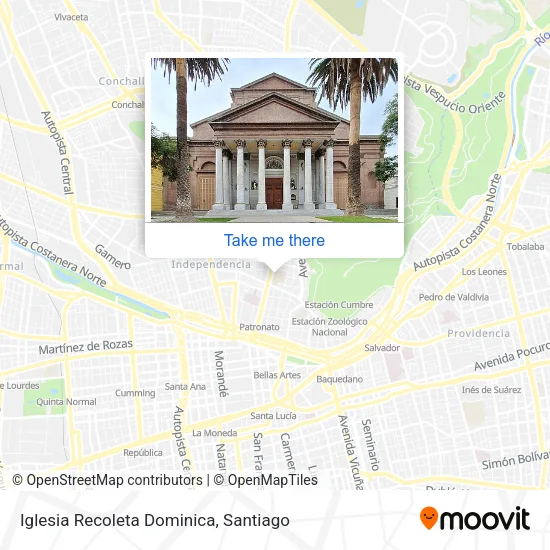 Iglesia Recoleta Dominica map