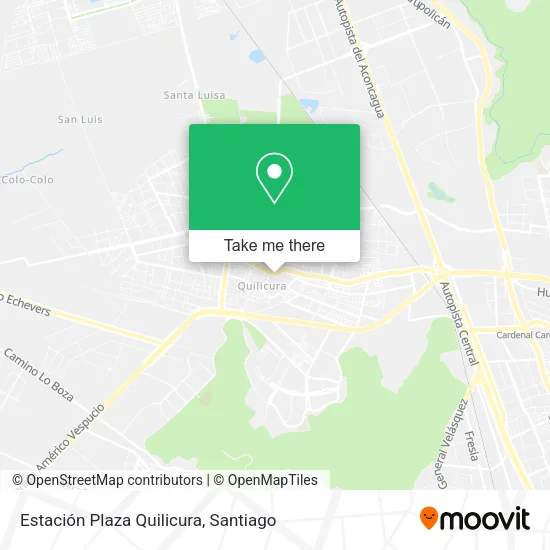 Estación Plaza Quilicura map