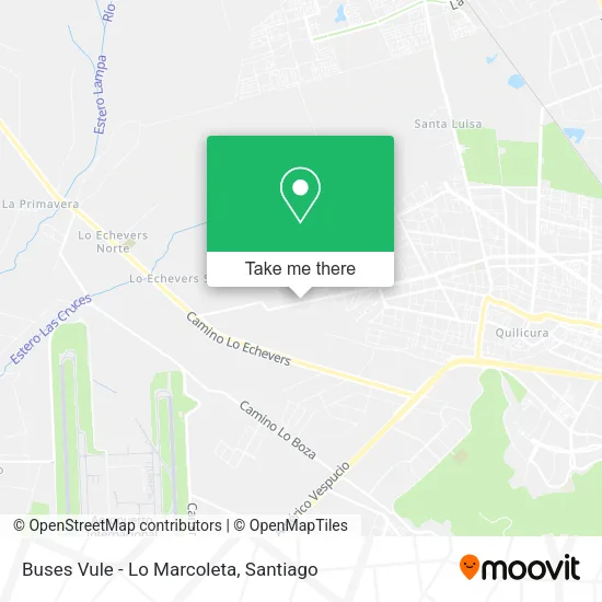 Mapa de Buses Vule - Lo Marcoleta