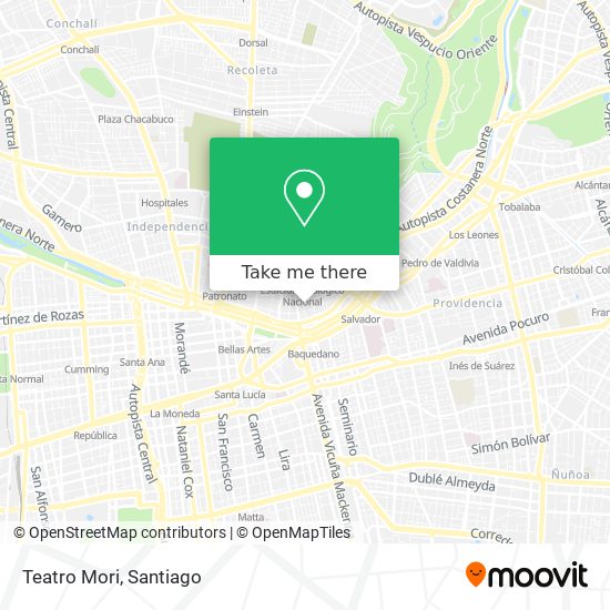 Mapa de Teatro Mori