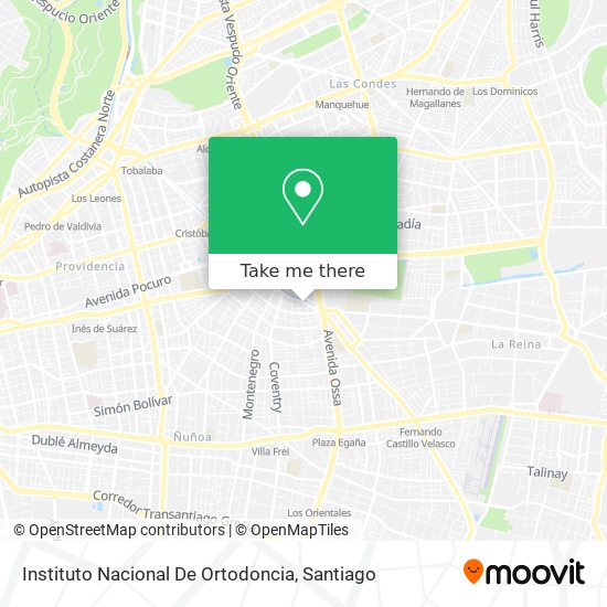 Instituto Nacional De Ortodoncia map