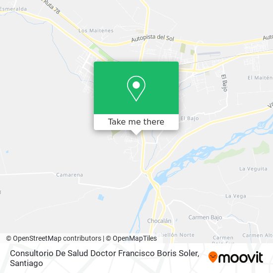 Consultorio De Salud Doctor Francisco Boris Soler map