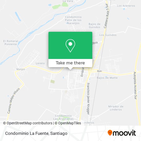 Mapa de Condominio La Fuente
