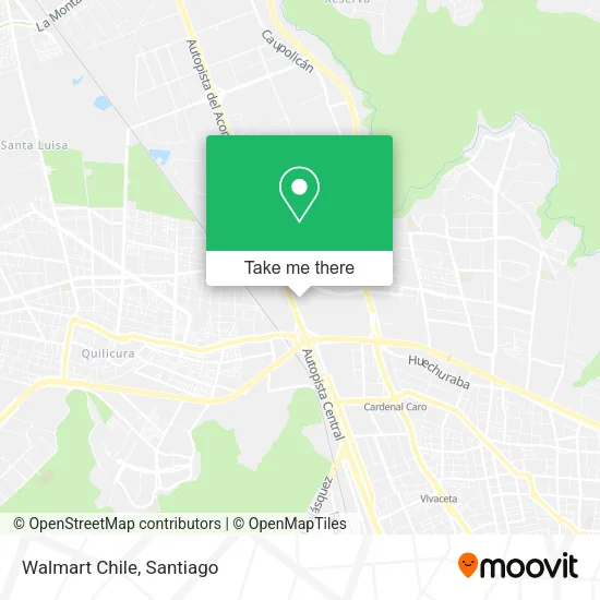 Walmart Chile map