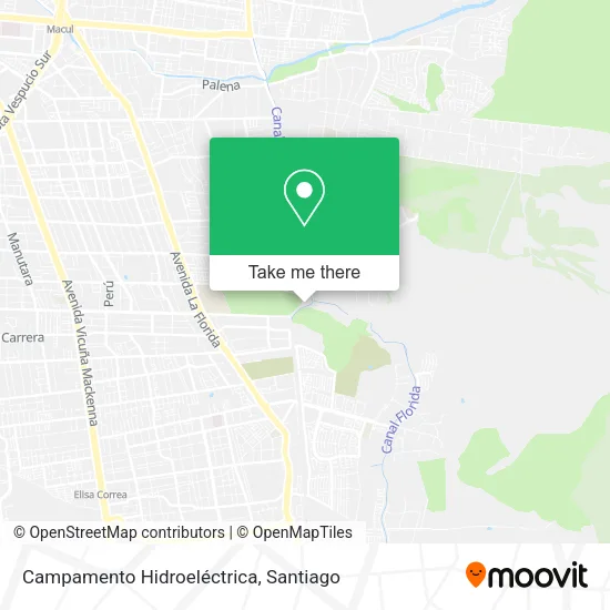 Mapa de Campamento Hidroeléctrica