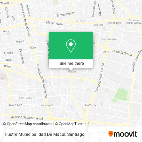 Ilustre Municipalidad De Macul map