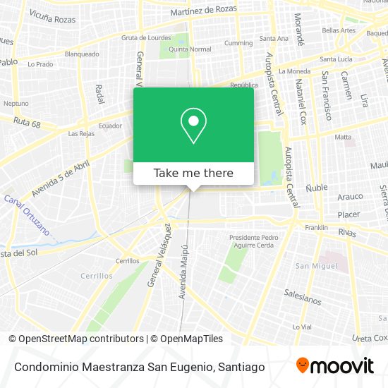 Mapa de Condominio Maestranza San Eugenio