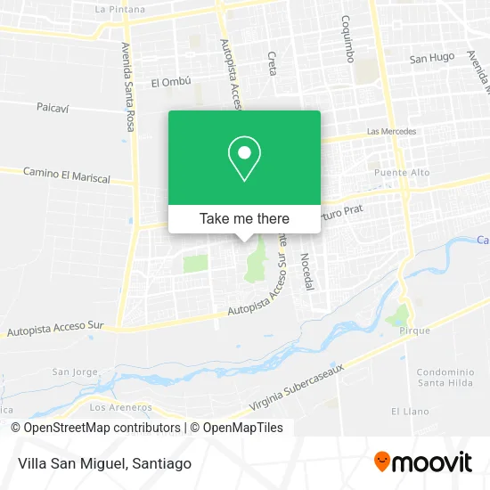 Villa San Miguel map