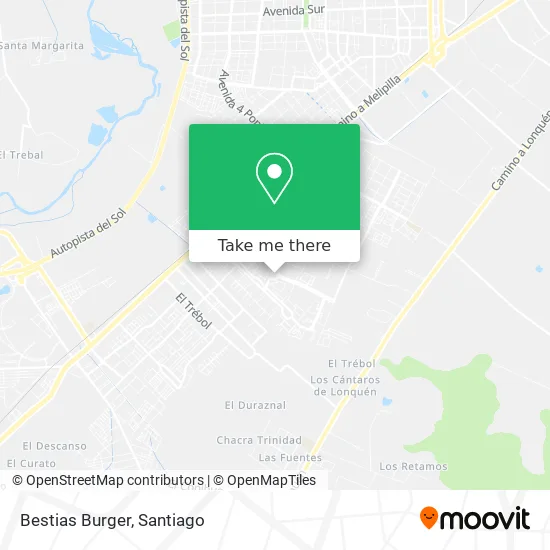 Bestias Burger map