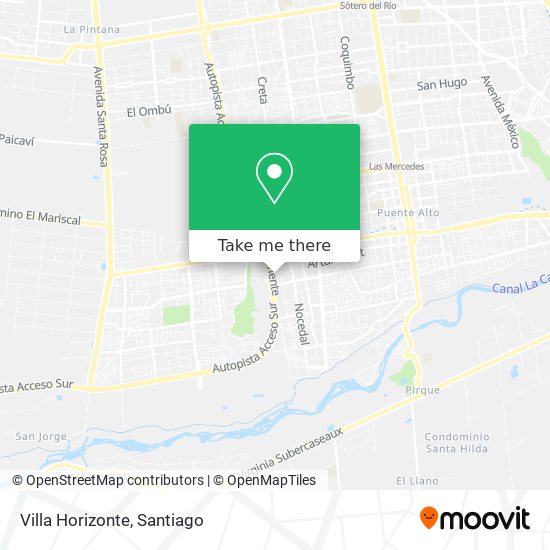 Villa Horizonte map
