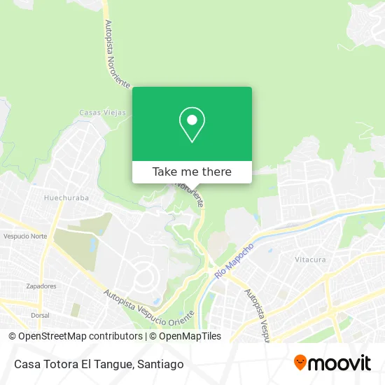 Casa Totora El Tangue map