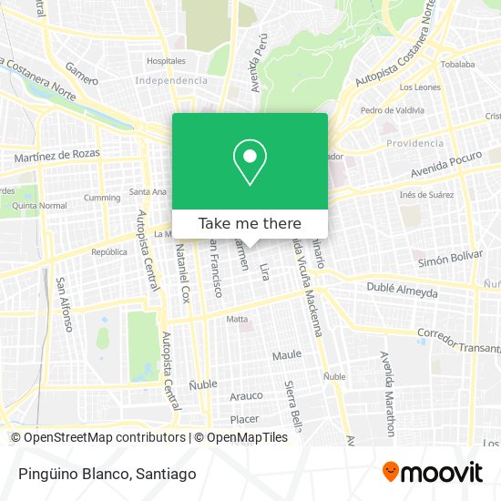 Mapa de Pingüino Blanco