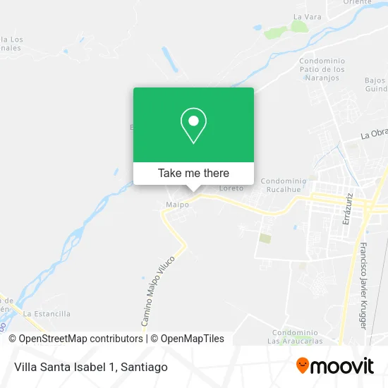 Villa Santa Isabel 1 map
