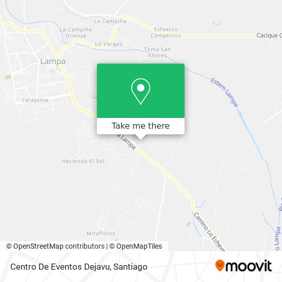 Mapa de Centro De Eventos Dejavu