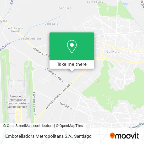 Embotelladora Metropolitana S.A. map