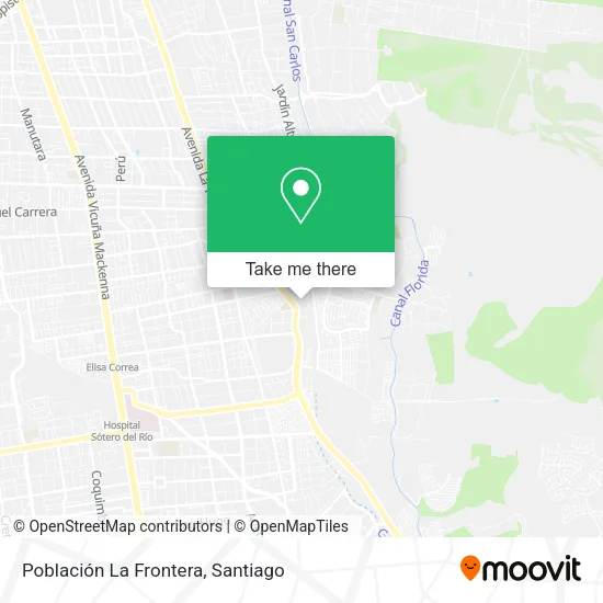Población La Frontera map
