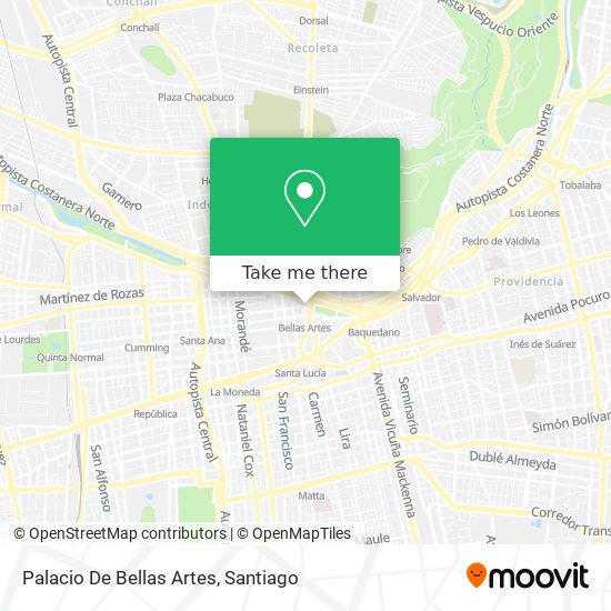 Mapa de Palacio De Bellas Artes