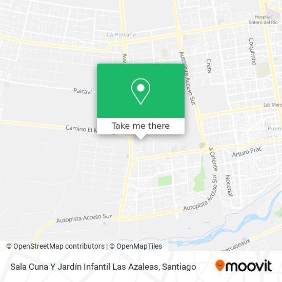 Mapa de Sala Cuna Y Jardín Infantil Las Azaleas