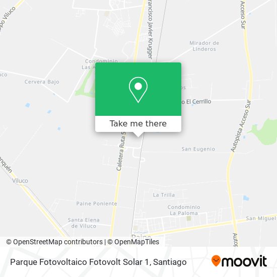 Mapa de Parque Fotovoltaico Fotovolt Solar 1