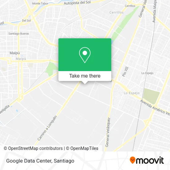 Google Data Center map