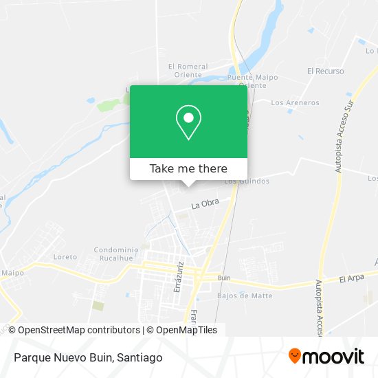 Mapa de Parque Nuevo Buin