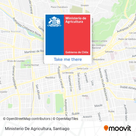 Ministerio De Agricultura map