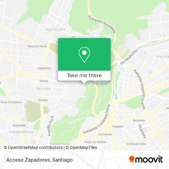 Acceso Zapadores map