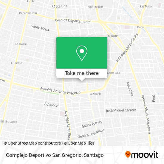 Complejo Deportivo San Gregorio map