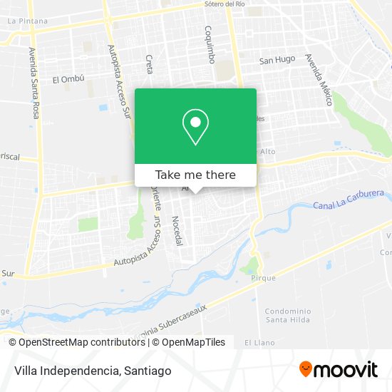 Villa Independencia map