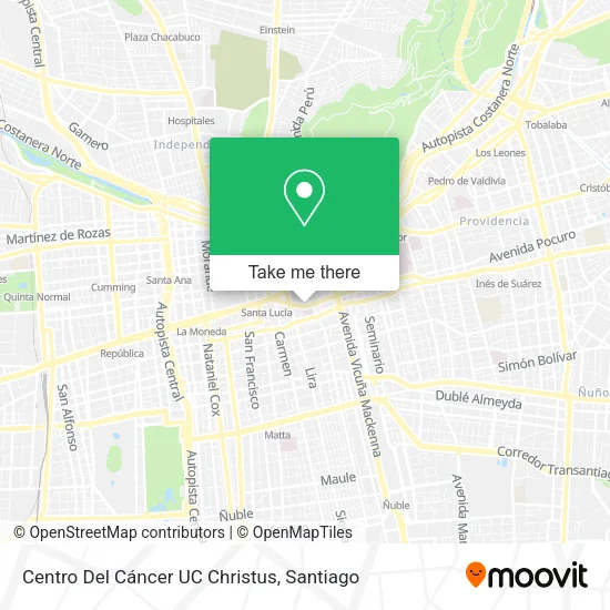 Centro Del Cáncer UC Christus map