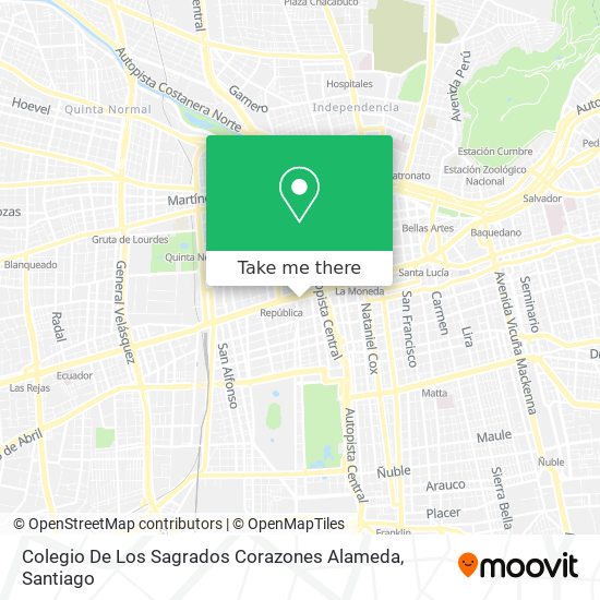 Colegio De Los Sagrados Corazones Alameda map