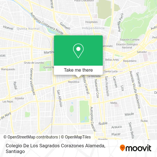 Colegio De Los Sagrados Corazones Alameda map