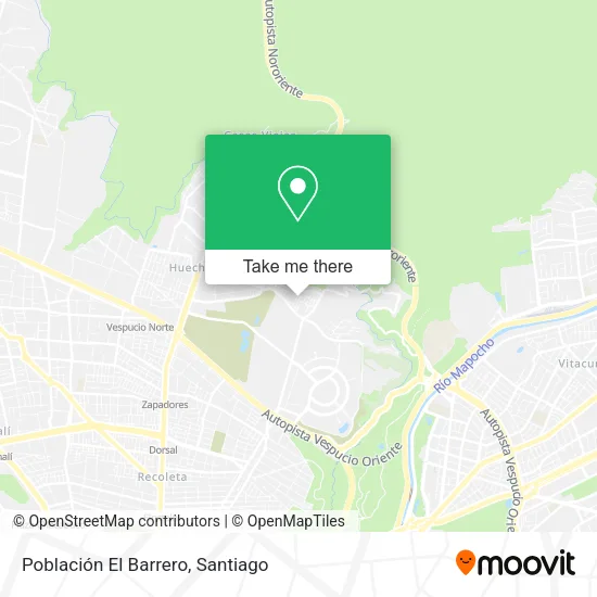Población El Barrero map