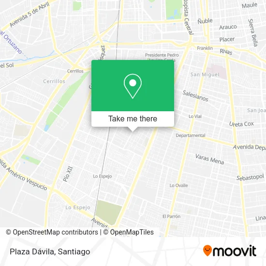 Plaza Dávila map