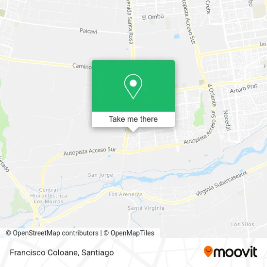 Francisco Coloane map