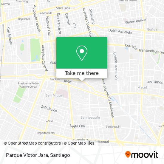 Parque Víctor Jara map