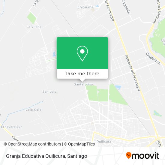 Granja Educativa Quilicura map