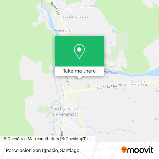 Parcelación San Ignacio map