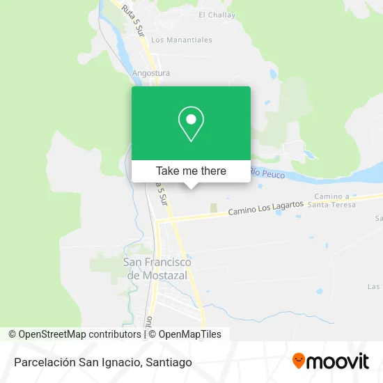 Parcelación San Ignacio map