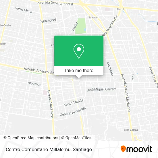 Centro Comunitario Millalemu map