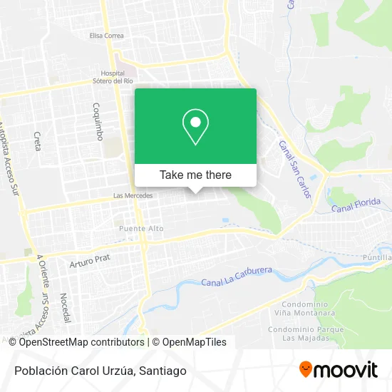 Población Carol Urzúa map