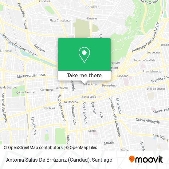 Antonia Salas De Errázuriz (Caridad) map