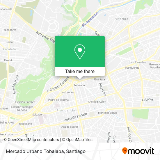 Mercado Urbano Tobalaba map