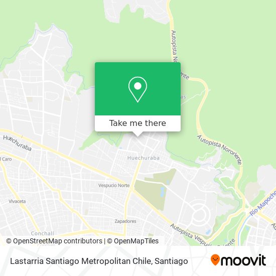 Lastarria Santiago Metropolitan Chile map
