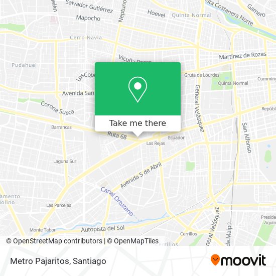 Mapa de Metro Pajaritos