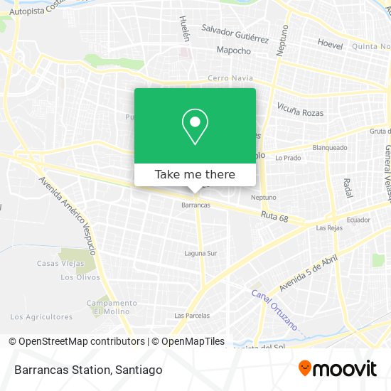Barrancas Station map